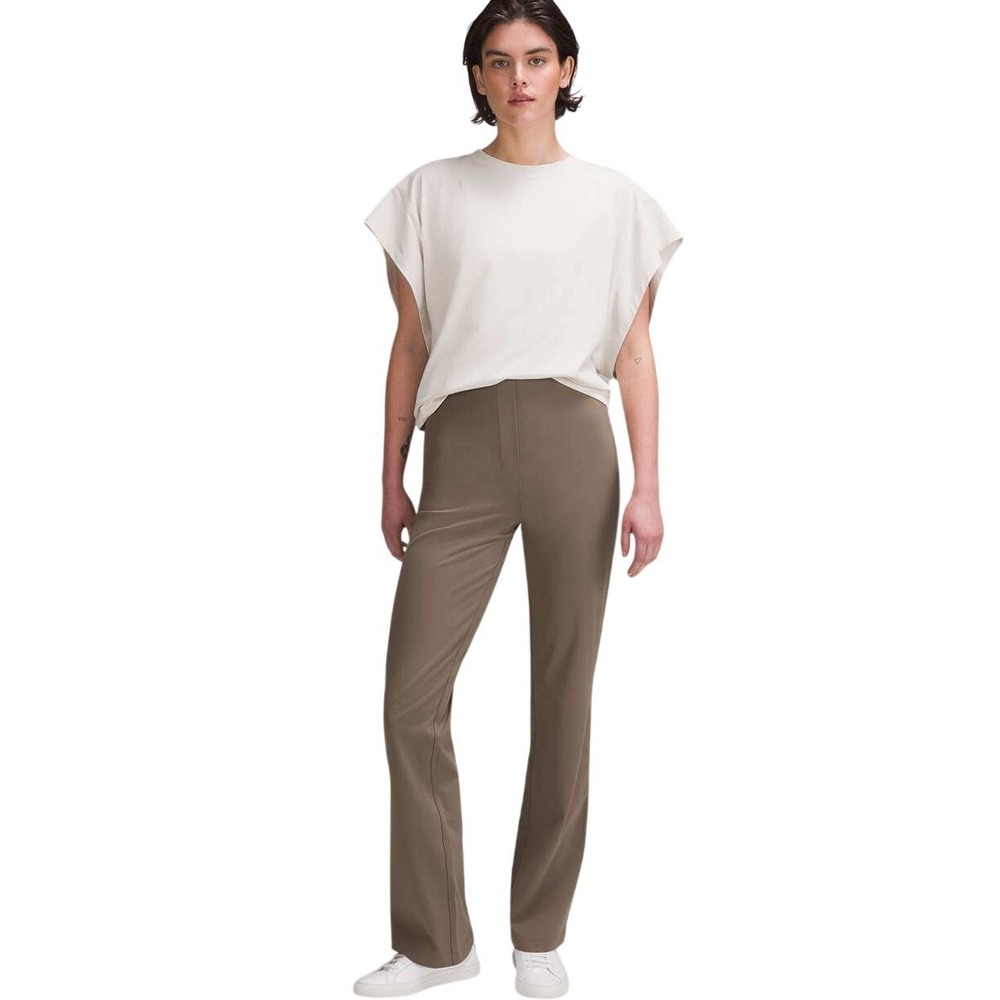Lululemon Align High Rise Pant Smooth Boot Cut Nomad Taupe Sz 6 Athleisure Flare